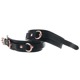 Поножи на лодыжки NS Novelties Bondage Couture черные с золотистой фурнитурой