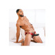 Трусики для страпона Sportsheets Saffron Monte Strap On из искусственной кожи, красные