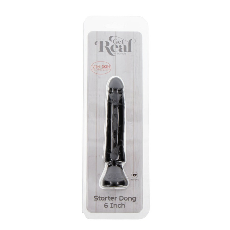 Фаллоимитатор реалистичный Toy Joy Get Real Dong Starter на присоске, черный