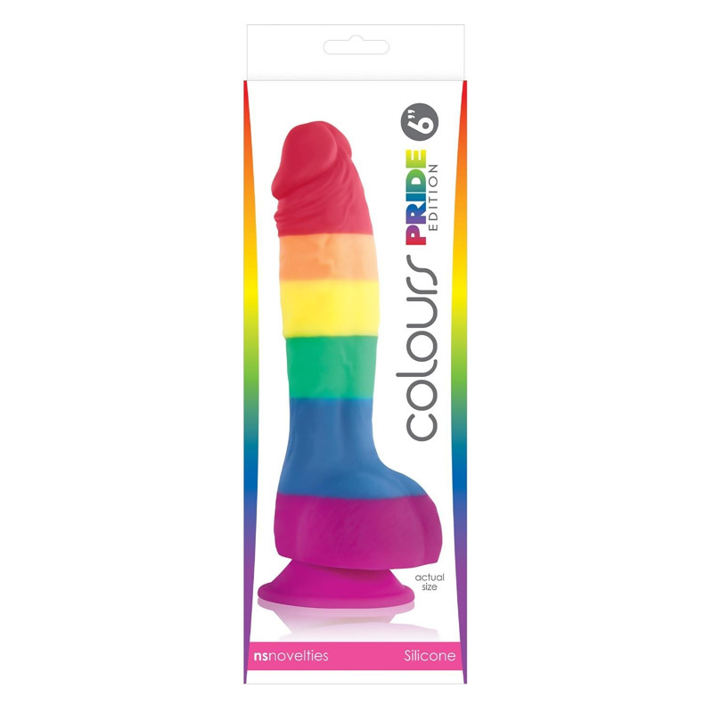 Фаллоимитатор Радуга NS Novelties Colours Pride Edition на присоске