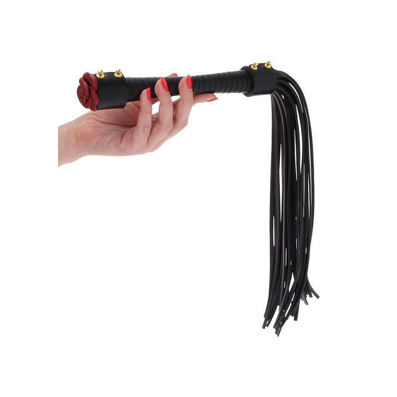 Флоггер Taboom Wild Roses Whip с декоративной розой на рукоятке
