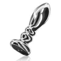 Вибратор анальный Toy Joy Buttocks The Slider серебристый, L