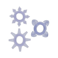 Эрекционные кольца Toy Joy Tickle C-Rings фиолетовые, 3 шт.