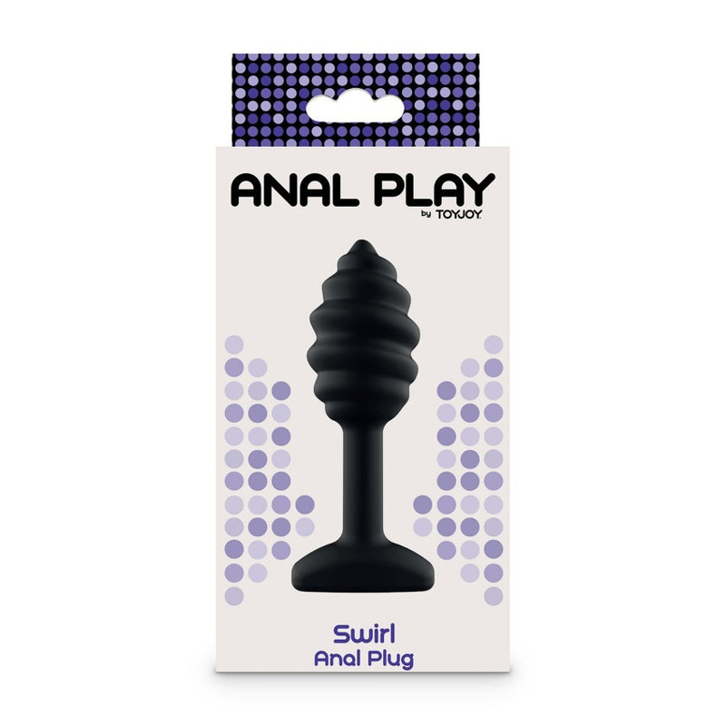 Анальная пробка спиралевидная Toy Joy Anal Play Swirl черная