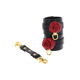 Черные наручники Taboom Wild Roses Wrist Cuffs с декоративными красными розами