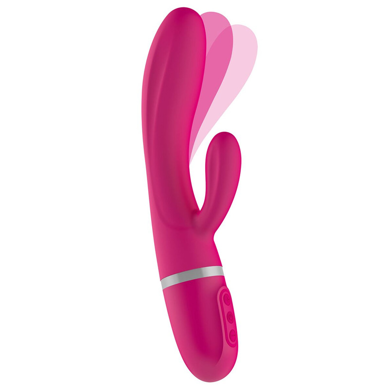 Вибратор-кролик Liebe Bend It Plus Cerise, гибкий, 2 мотора, 10 режимов