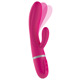 Вибратор-кролик Liebe Bend It Plus Cerise, гибкий, 2 мотора, 10 режимов