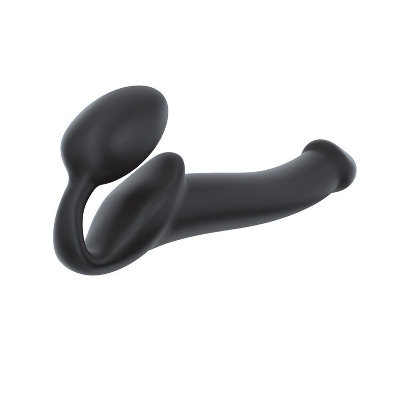 Безремневой страпон Strap-On-Me Black M, полностью регулируемый, диаметр 3,3см