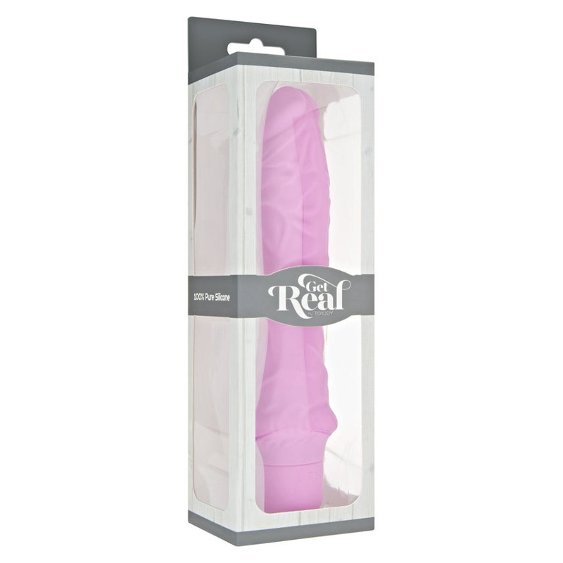 Вибратор реалистичный классический Toy Joy Get Real Classic розовый, Large