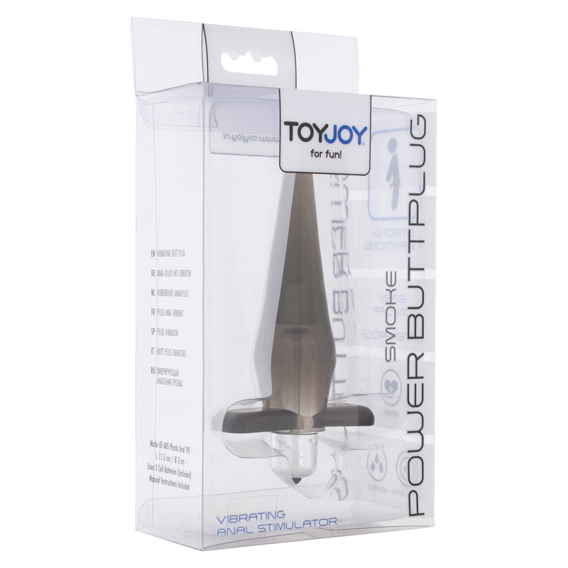 Анальный вибратор Toy Joy Power Buttplug серый