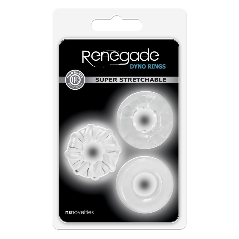 Набор эрекционных колец NS Novelties Renegade прозрачные