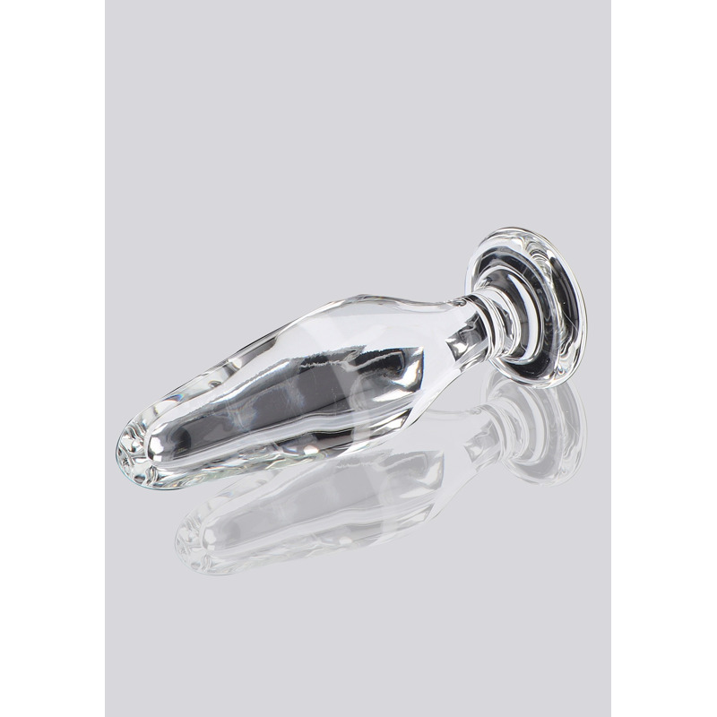 Пробка анальная из стекла ToyJoy Glass Worxx Star Sparkler прозрачная