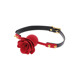 Кляп с декоративной розой Taboom Wild Roses Ball Gag черный-красный