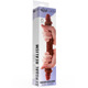 Двухсторонний фаллоимитатор с крайней плотью ToyJoy Get Real коричневый, 35 cм