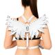 Женская портупея Art of Sex - Wings белая L-2XL, экокожа