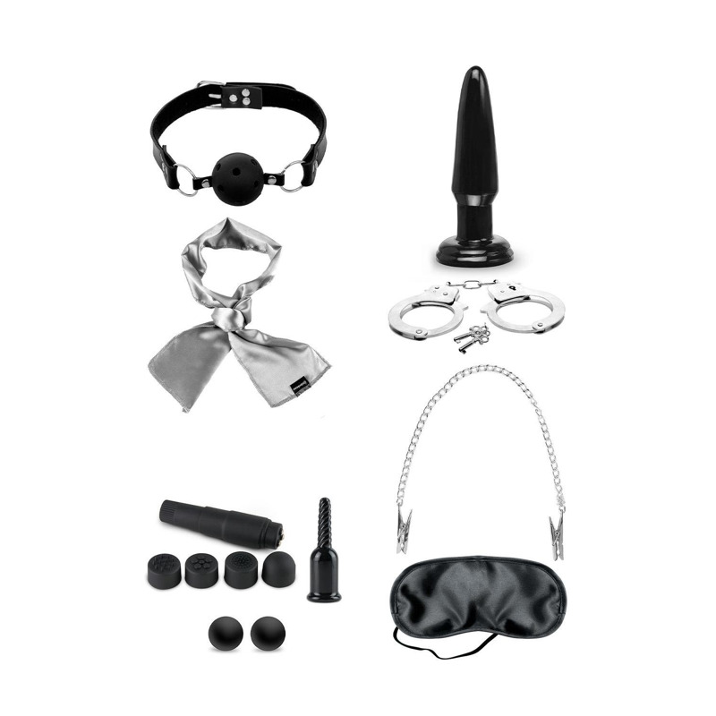 Набор для БДСМ Pipedream Fetish Fantasy 10 предметов, черный