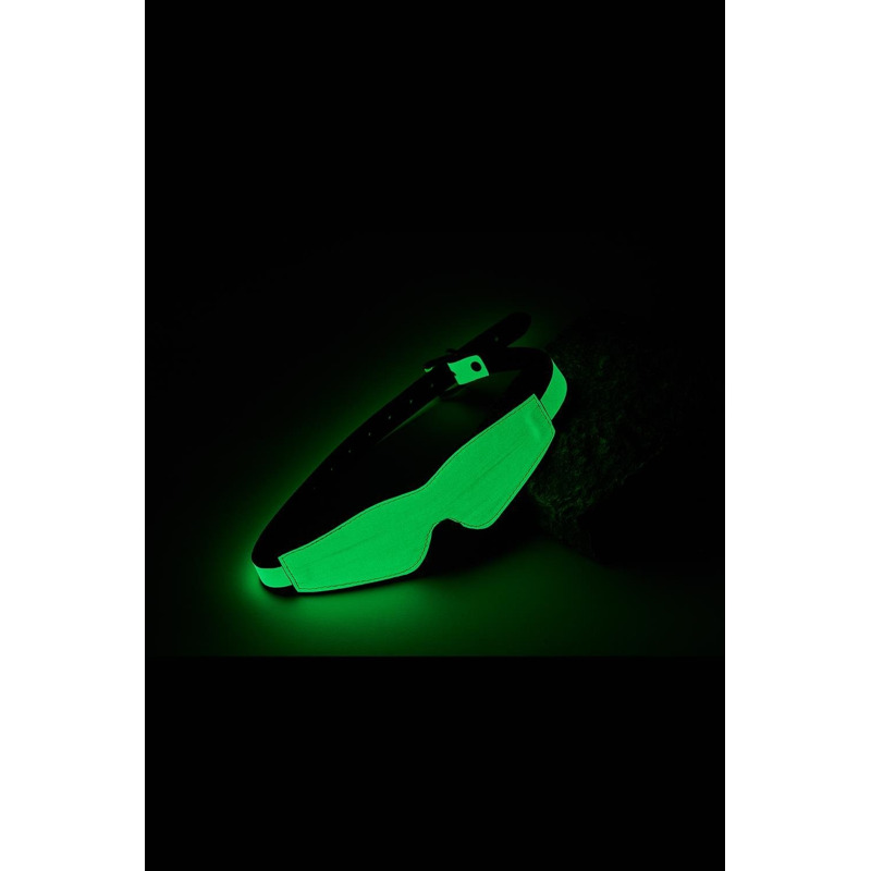 Маска с закрытыми глазами Dreamtoys Radiant светящаяся в темноте, зеленая