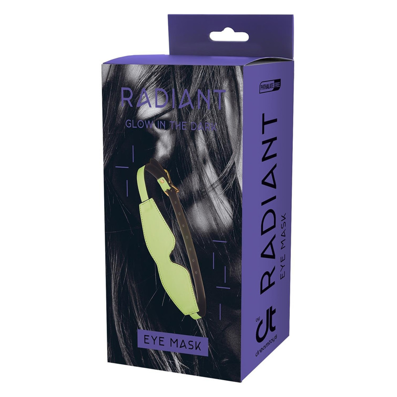 Маска с закрытыми глазами Dreamtoys Radiant светящаяся в темноте, зеленая