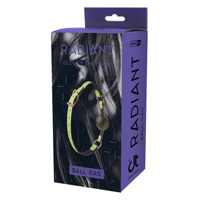 Кляп с шариком Dreamtoys RADIANT Ball Gag светящийся в темноте, зеленый