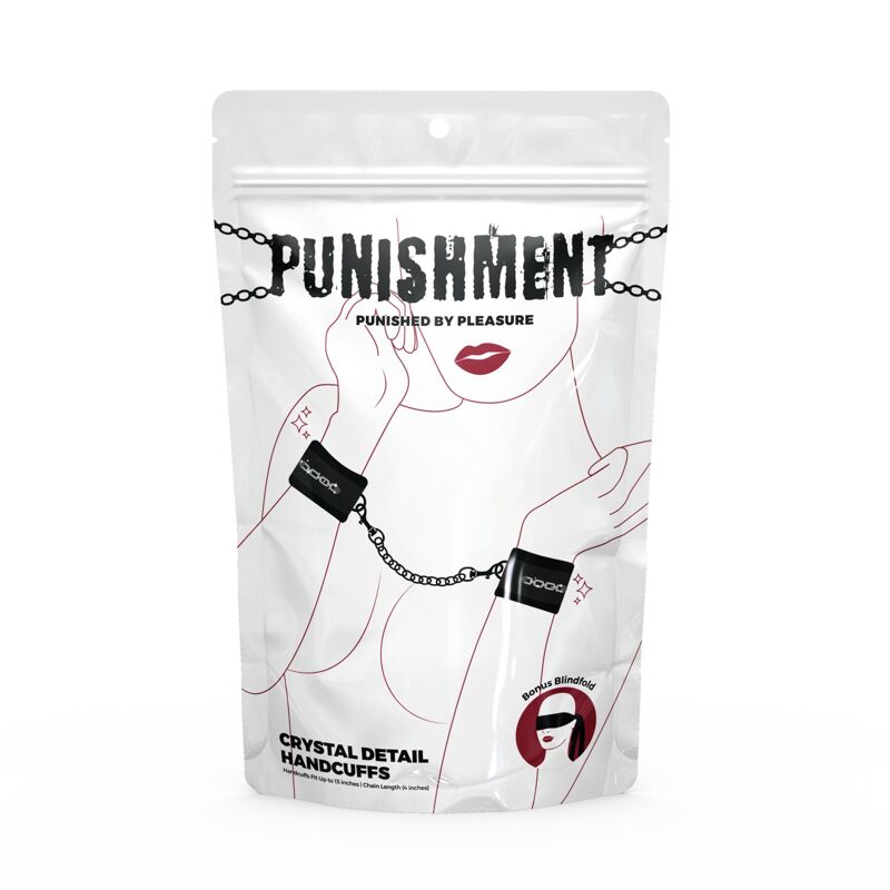 Наручники Punishment - Crystal Detail Handcuffs – Black