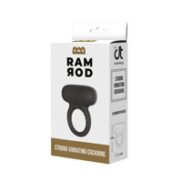 Эрекционное кольцо для пениса с вибрацией Dream Toys RAMROD черное