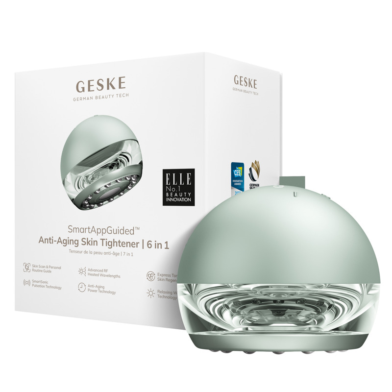 Массажер для подтяжки кожи лица GESKE Anti-aging Skin Tightener 6в1 green