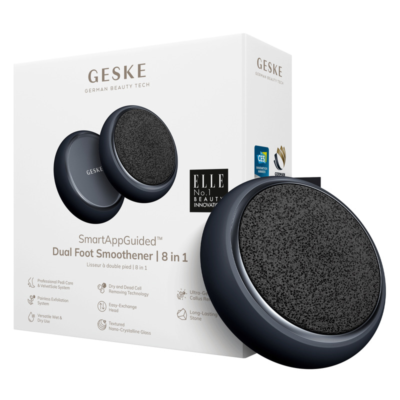 Набор для ухода за стопами GESKE Dual Foot Smoothener 8в1 black