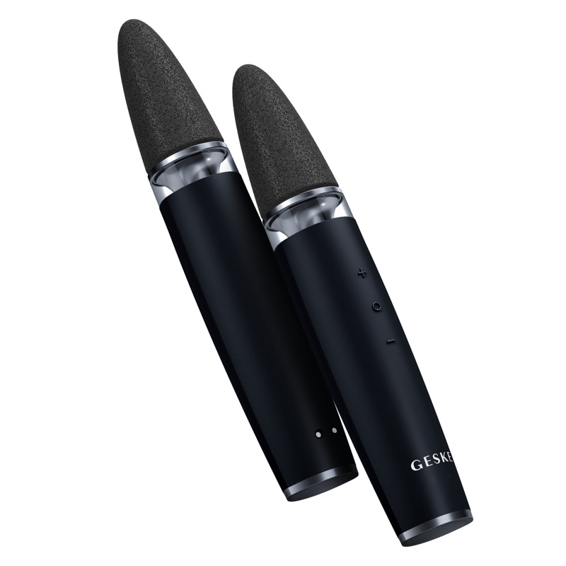 Шлифовальная пилка для стоп с дополнительными насадками GESKE Electric Pumice Foot Smoothing Multi-Pen 8в1 black Шлифовальная пилка для стоп с дополнительными насадками GESKE Electric Pumice Foot Smoothing Multi-Pen 8в1 black