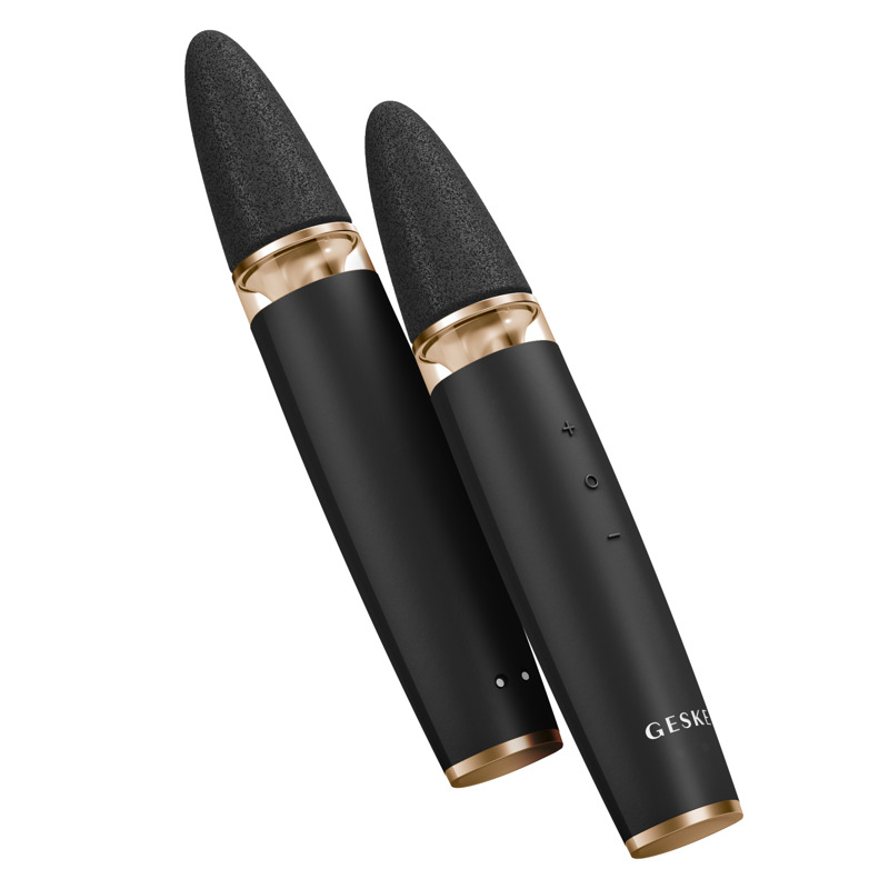 Шлифовальная пилка для стоп с дополнительными насадками GESKE Electric Pumice Foot Smoothing Multi-Pen 8в1 gray Шлифовальная пилка для стоп с дополнительными насадками GESKE Electric Pumice Foot Smoothing Multi-Pen 8в1 gray