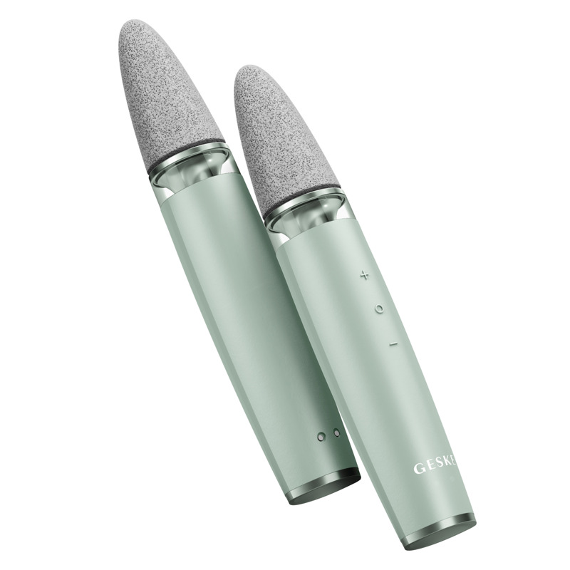Шлифовальная пилка для стоп с дополнительными насадками GESKE Electric Pumice Foot Smoothing Multi-Pen 8в1 green