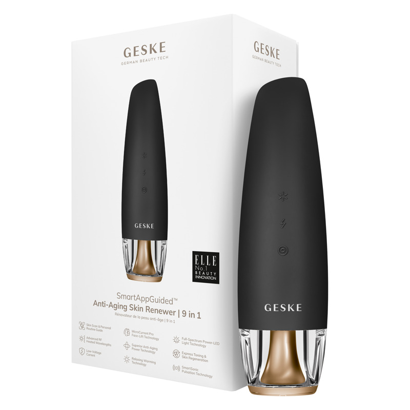 Антивозрастной LED-излучатель для восстановления кожи лица GESKE Anti-Aging Skin Renewer 9в1 gray
