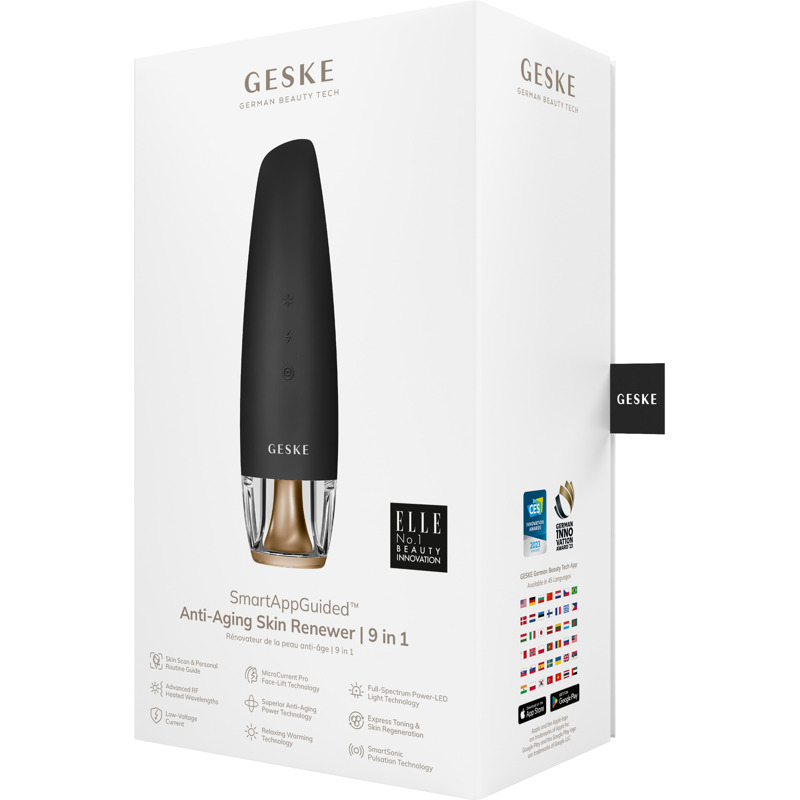 Антивозрастной LED-излучатель для восстановления кожи лица GESKE Anti-Aging Skin Renewer 9в1 gray