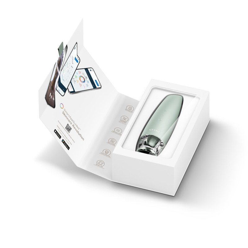 Антивозрастной LED-излучатель для восстановления кожи лица GESKE Anti-Aging Skin Renewer 9в1 green