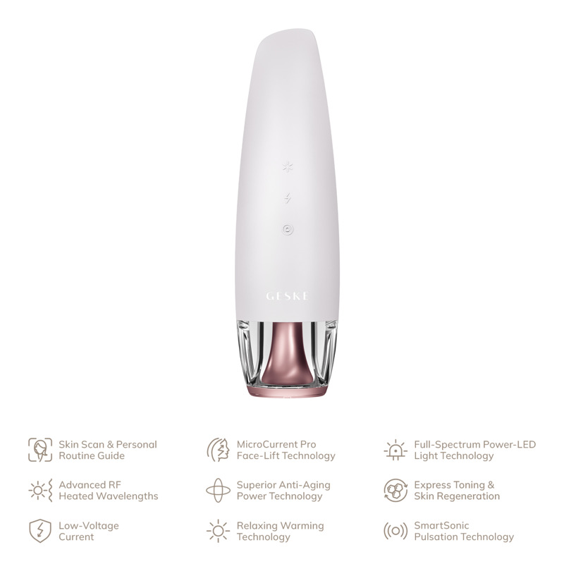 Антивозрастной LED-излучатель для восстановления кожи лица GESKE Anti-Aging Skin Renewer 9в1 starlight