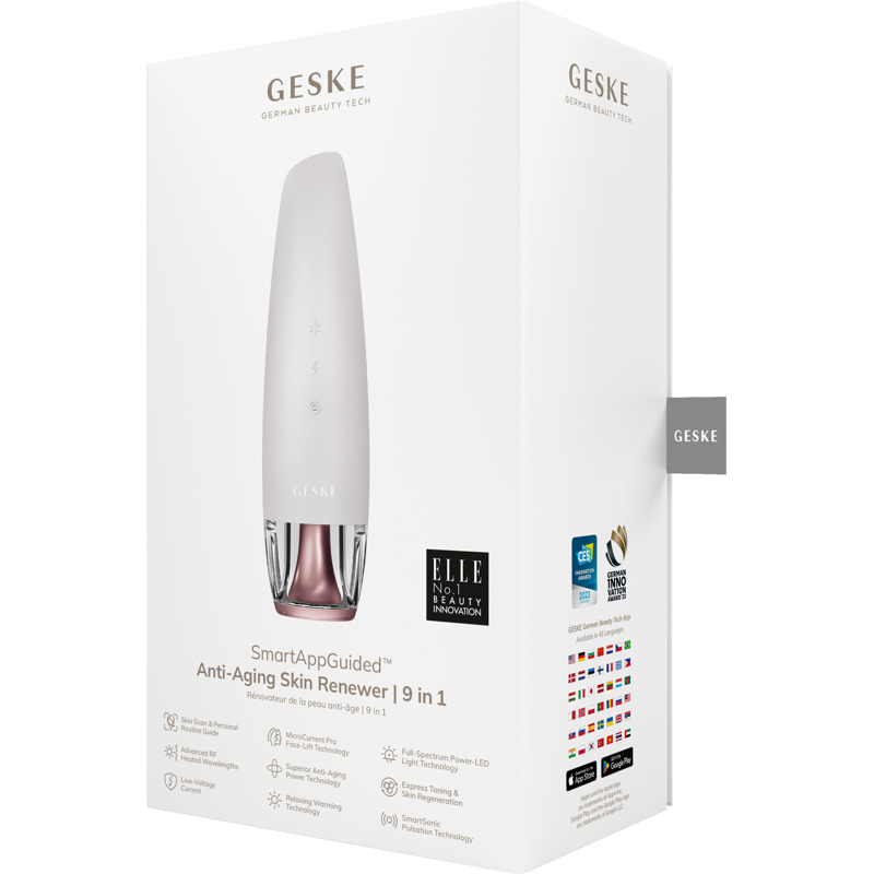 Антивозрастной LED-излучатель для восстановления кожи лица GESKE Anti-Aging Skin Renewer 9в1 starlight