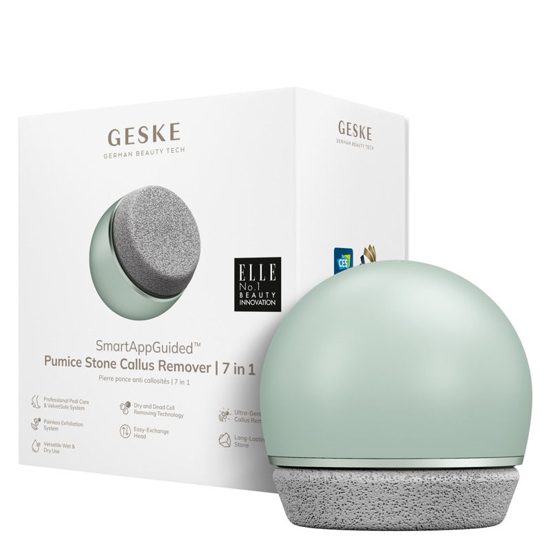 Набор для ухода за стопами GESKE Pumice Stone Callus Remover 7в1 green
