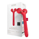 Электронный ультразвуковой ролик для лица GESKE Sonic Facial Roller 4в1 red