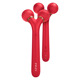 Электронный ультразвуковой ролик для лица GESKE Sonic Facial Roller 4в1 red