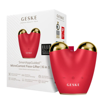 Микротоковый подтягиватель лица GESKE MicroCurrent Face-Lifter 6в1 red