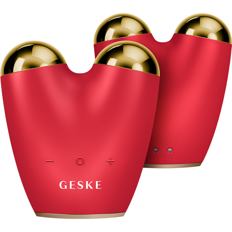 Микротоковый подтягиватель лица GESKE MicroCurrent Face-Lifter 6в1 red
