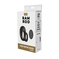 Эрекционное виброкольцо Dreamtoys Ramrod с пультом, черное