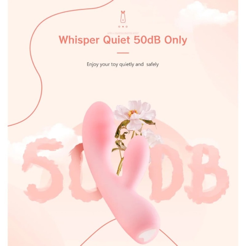 Вибратор двойной BeYourLover Cloud JOY 10 режимов вибрации, розовый