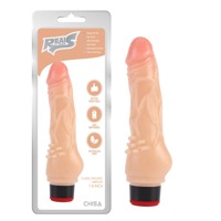 Вибратор реалистичный Chisa Real Touch S на батарейках, бежевый