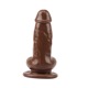 Вибратор реалистичный на присоске Chisa Ballsy Super Cock JUMBO JACK с пультом, коричневый