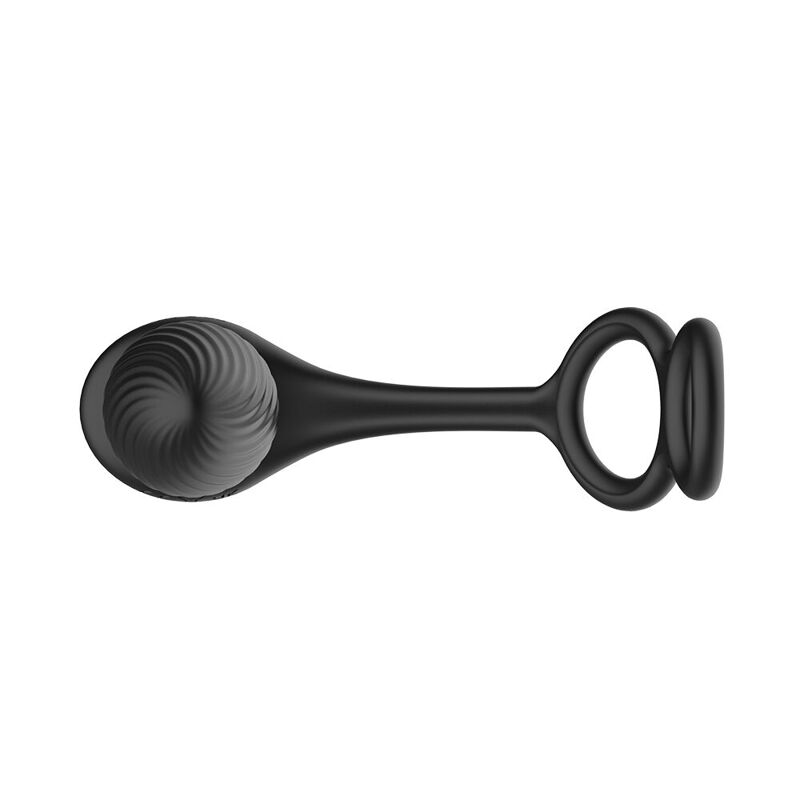 Анальная вибропробка Nexus Tornado Cock and Ball Ring
