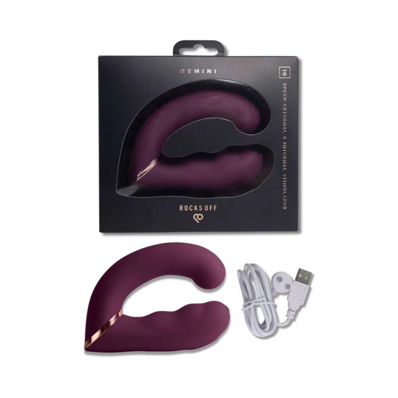 Вибратор Rocks Off Gemini Burgundy