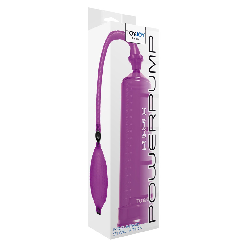 Вакуумная помпа для члена ToyJoy Power Pump механическая, фиолетовая