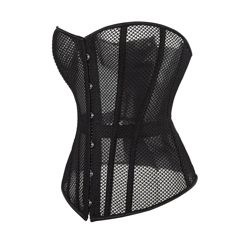 Корсет в сеточку Star Night с трусиками, черный, XXL (без коробки)