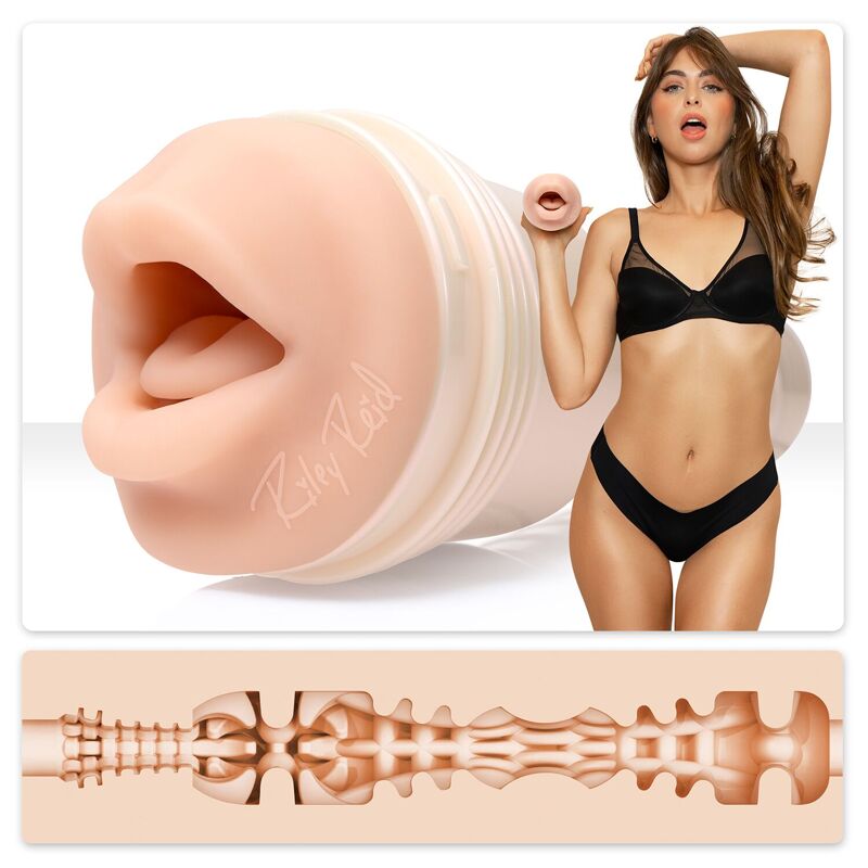 Мастурбатор Fleshlight Girls: Riley Reid - Insomnia, со слепка ротика, очень нежный