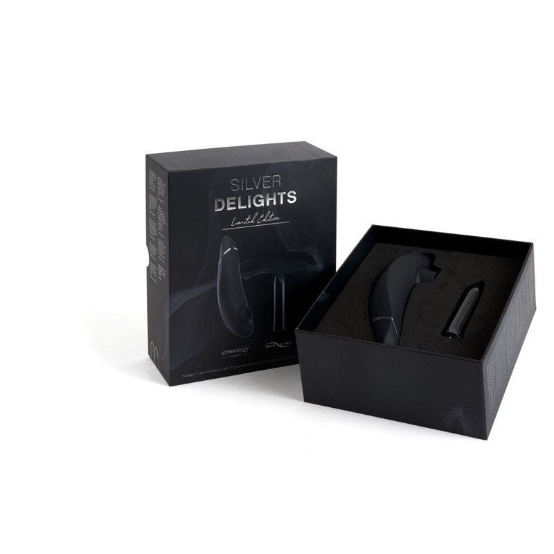 Премиальный подарочный набор Silver Delights Collection: Womanizer Premium и We-Vibe Tango
